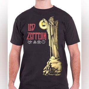 Led Zeppelin Stairway to Heaven Hermit Graphic T-Shirt Size Small